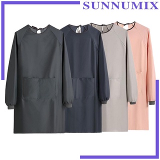 [Sunnimix] ผ้ากันเปื้อน แขนยาว กันน้ํา สําหรับอาบน้ําสัตว์เลี้ยง