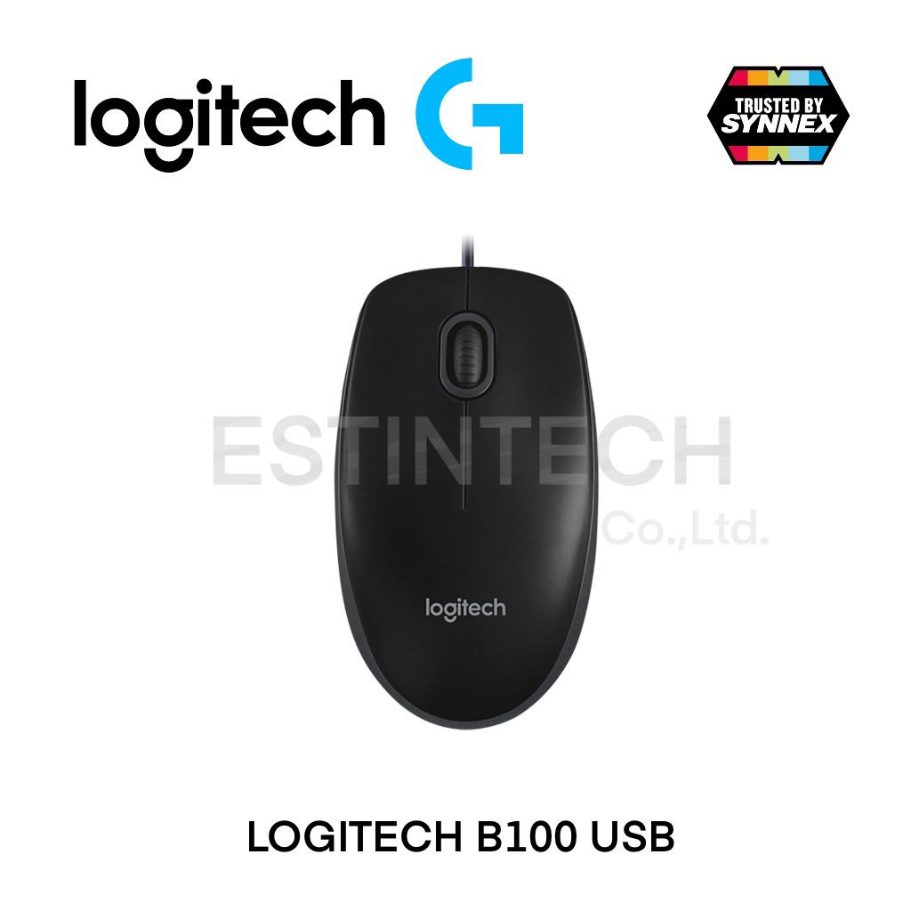 MOUSE (เมาส์) Logitech B100 USB ของใหม่ประกัน 1ปี