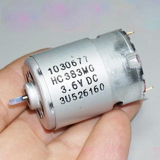 มอเตอร์แปรงถ่าน 3.6V 4.2V Dechang Miniature 380 13000-21000RPM 1.4A ความเร็วสูง