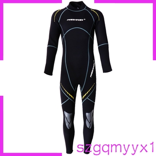 ชุดสูทแบบเต็มตัว Freeport 3 มม . Neoprene Wetsuit สําหรับผู้ชายสีดํา