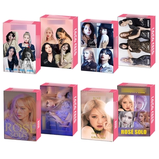 แบล็กพิงก์ Blackpink Rose ON THE GROUND Album Photocard Jisoo Jennie Lisa Lomo Card 30 ชิ้น / กล่อง