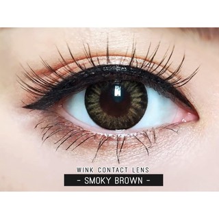 คอนแทคเลนส์ Wink Lens Smoky ค่าสายตา 0.00 ถึง -5.00