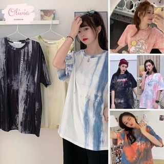 🍓Olivia🍓เสื้อ Oversize  ใส่สบาย สบาย สไตล์เกาหลี สุดคิ้วท์