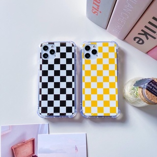 เคสลายตาราง iphone case ตารางเหลือง/ดำ