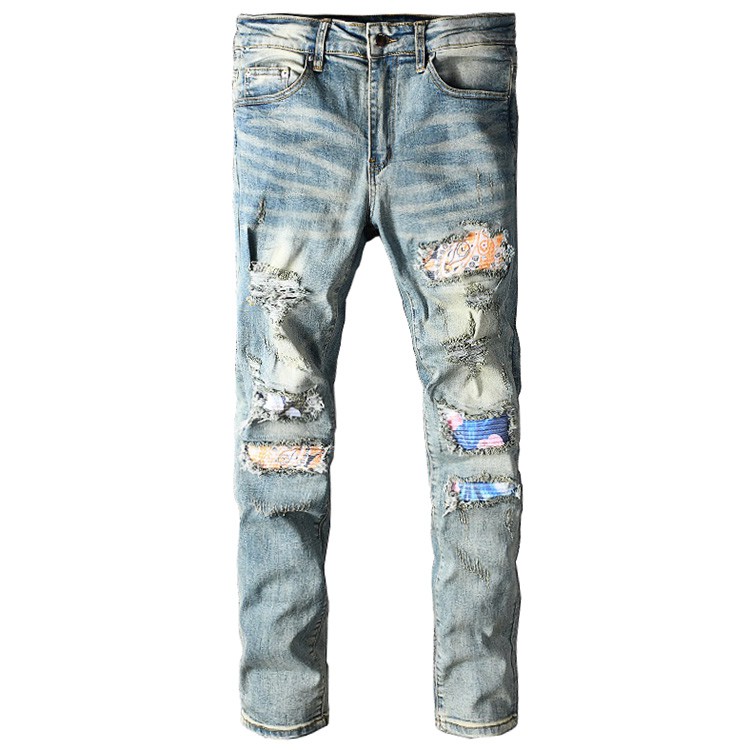 AMIRI new retro old custom patch jeans