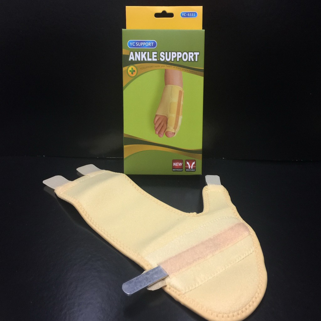 #514แผ่นรัดเท้าช่วยดัดนิ้วเท้าโป้งที่คดงอให้ตรงแก้อาการปวดนิ้วเท้าลดอาการปวดบวมของเท้าYC ANKLE SUPPO