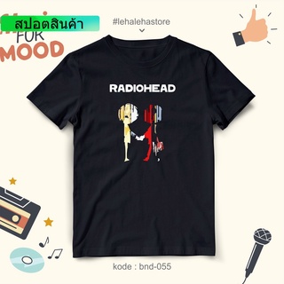 เสื้อยืดแฟชั่น เสื้อยืดวงดนตรี / เสื้อยืดเพลง / ร็อคโลหะ / เสื้อยืดวงร็อควง BAND - RADIOHEAD (ANIMATED)