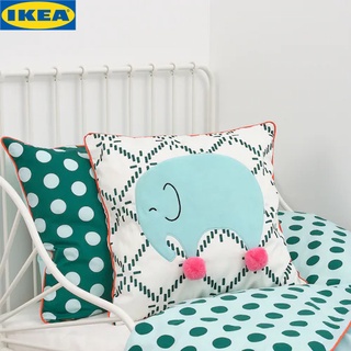 IKEA KÄPPHÄST เชปเพสต์ หมอนอิง, รูปช้าง รองรับศีรษะของเด็กๆ ได้ดี ทั้งยังมีผิวสัมผัสนุ่มไม่ระคายเคืองผิวลูกน้อย 50x50 ซม