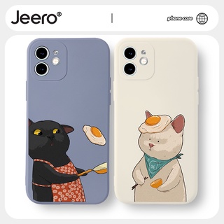 Jeero เคสคู่ เคสไอโฟน คู่รัก ขอบเหลี่ยมกันกระแทกซิลิโคนนุ่มก…