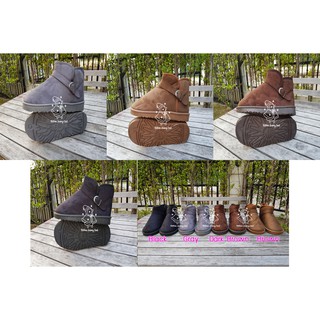 รองเท้าเดินหิมะ รองเท้ากันหนาว รุ่น Belt Boots เพิ่มความเก๋ เอาใจลูกค้าไซส์ใหญ่ size 41-44 มี 4 สี มีภาพถ่ายสินค้าจริง