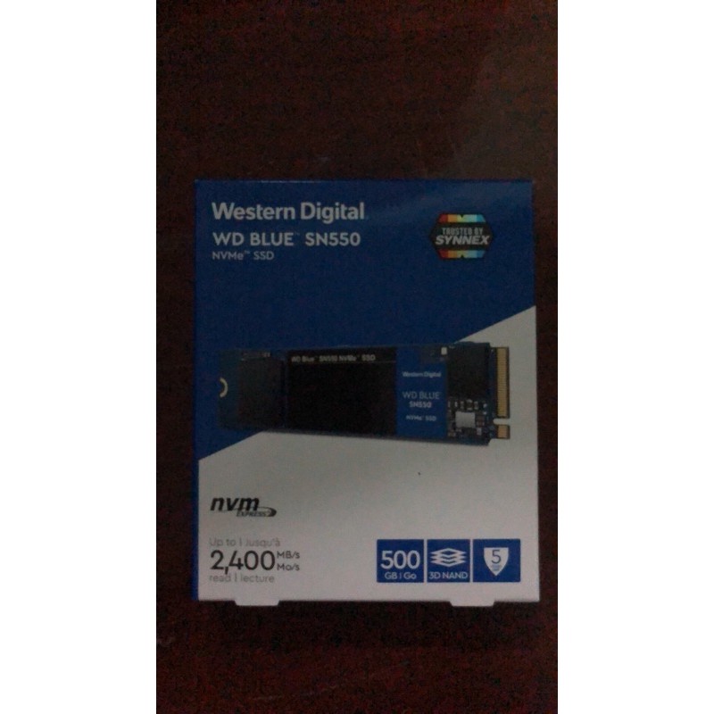 (ของใหม่แท้ ส่งฟรี COD ไม่เพิ่ม)WD BLUE SN550 500GB SSD NVMe M.2 2280 (5Y)
