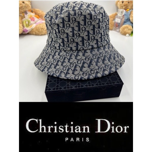 Christian Dior ของแท้💯หมวกมือสอง สภาพสวยมาก แคนวาสยังใหม่กริบ made in usa fabric woven in Italy