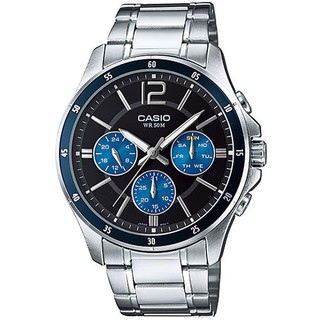 CASIO Gent sport นาฬิกาข้อมือผู้ชาย สายสเตนเลส รุ่น MTP-1374D,MTP-1374D-2A,MTP-1374D-2AVDF