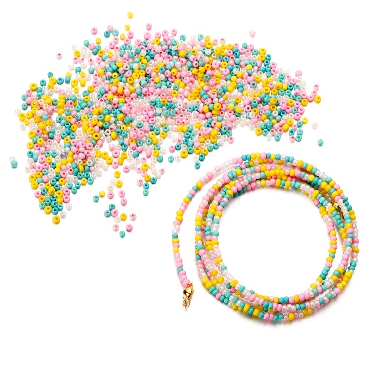 St.kunkka ลูกปัด ขนาดเล็ก 2 มม. 10 กรัม หลายสี คุณภาพสูง ลูกปัดเม็ดทราย สำหรับทำเครื่องประดับ DIY ราคา ถูกที่สุด ดีลบีเคเค แกลเลอรีภาพที่ 4