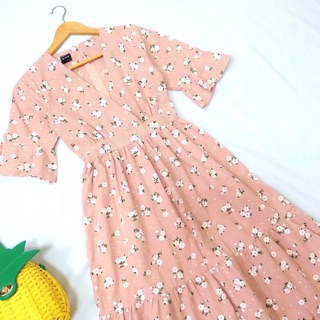 🎨290ส่งฟรีจ้า🎨 เดรสยาว สวยเรียบร้อยไปอีกเเบบ🥰🌈#DD70