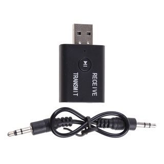 R* อะแดปเตอร์รับส่งสัญญาณบลูทูธไร้สาย 5 0 Dongle USB สําหรับรถยนต์ โทรศัพท์ เพลง