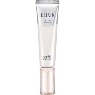 ของแท้! Shiseido Elixir ครีมกันแดดสูตรไวทเทนนิ่ง ป้องกันฝ้ากระ  Whitening &amp; Skin Care By Age Day Care Revolution SPF50+ PA++++