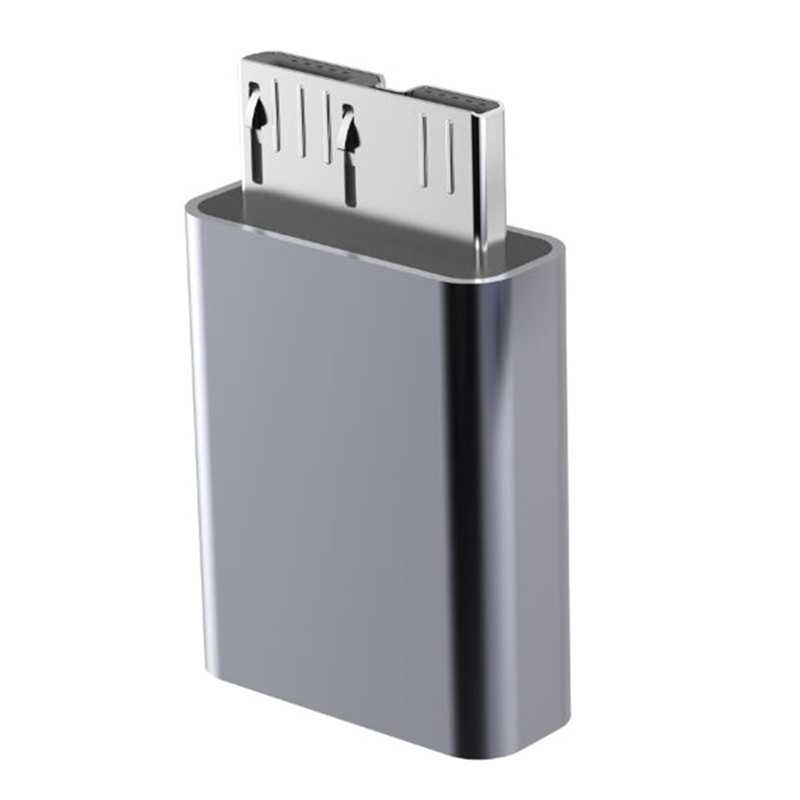 R* อะแดปเตอร์แปลง Micro-B Usb 3.0 Type-C เป็น Micro-B Usb 3.0 อะลูมิเนียม (F/M) Micro-B Usb-C เป็น T