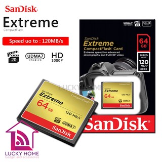 เมมโมรี่การ์ด SANDISK CF EXTREME 64GB 120/800X ของแท้ รับประกันศูนย์