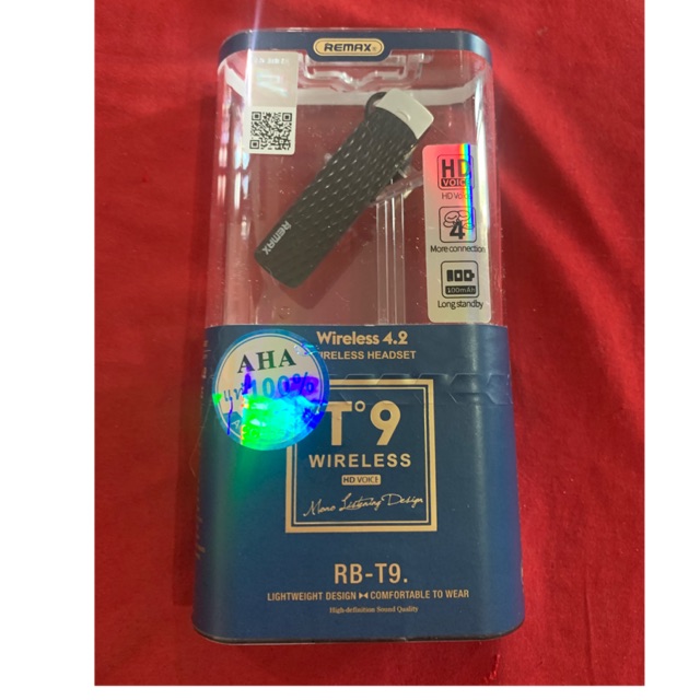 Remax Bluetooth Headset รุ่น RB-T9 แท้!!! ส่งฟรี