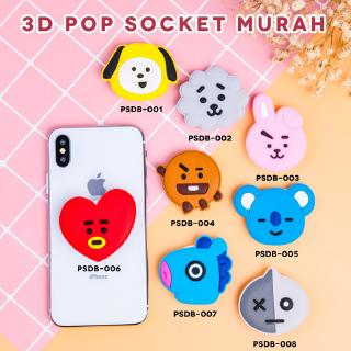 [Code 001-008] ขาตั้งโทรศัพท์มือถือแบบพับได้ 3 D สไตล์เกาหลี 3d popsocket CARTOON -Pop Socket 3D Character/Pop Sockets PVC Motif