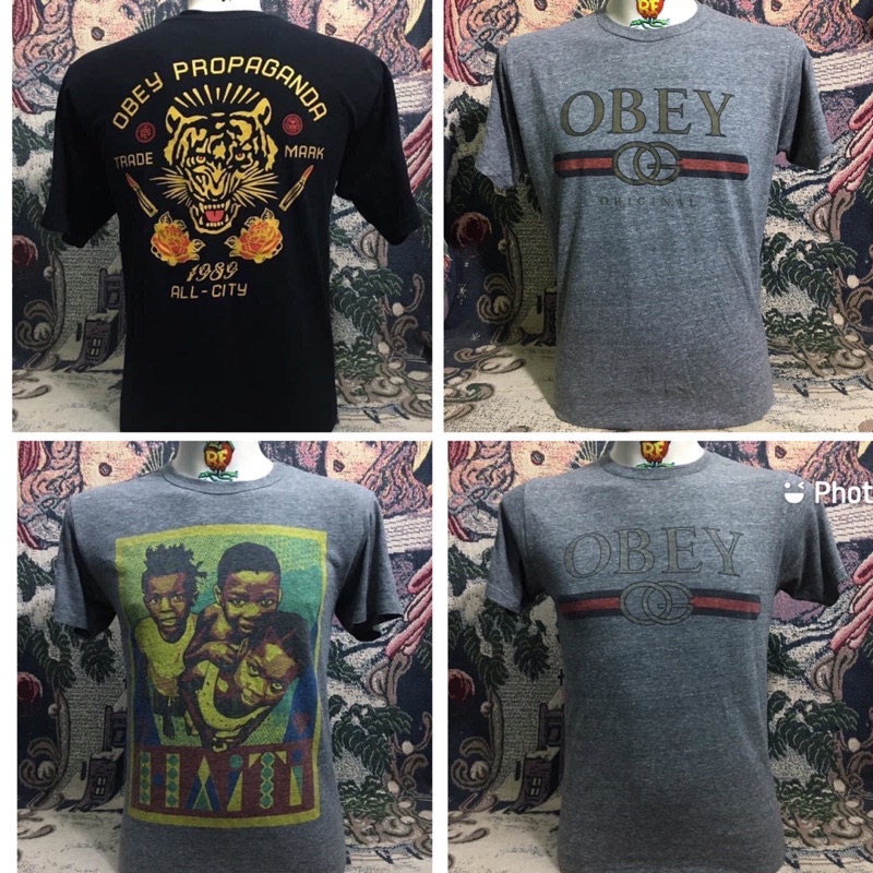 เสื้อยืดมือสอง OBEY แท้รับประกันครับ