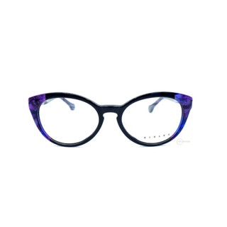 กรอบแว่นตา​ SISLEY​ EYEWEAR​ มุมแว่นแต่งลายสีม่วง กรอบพลาสติก