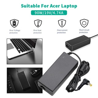 Acer Adapter สำหรับ อะแดปเตอร์ 19V / 4.74A หัวแจ็ค 5.5 x 1.7mm สายชาร์จโน้ตบุ๊ค Acer สาย Acer Adapter สำหรับ Acer Aspire