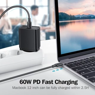 Ugreen 60W USB C เป็น Type-C สายชาร์จข้อมูล ชาร์จเร็ว สําหรับ Samsung Macbook HUAWEI