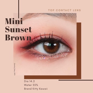 Kitty kawaii mini sunset brown ค่าสายตา 0.00-600