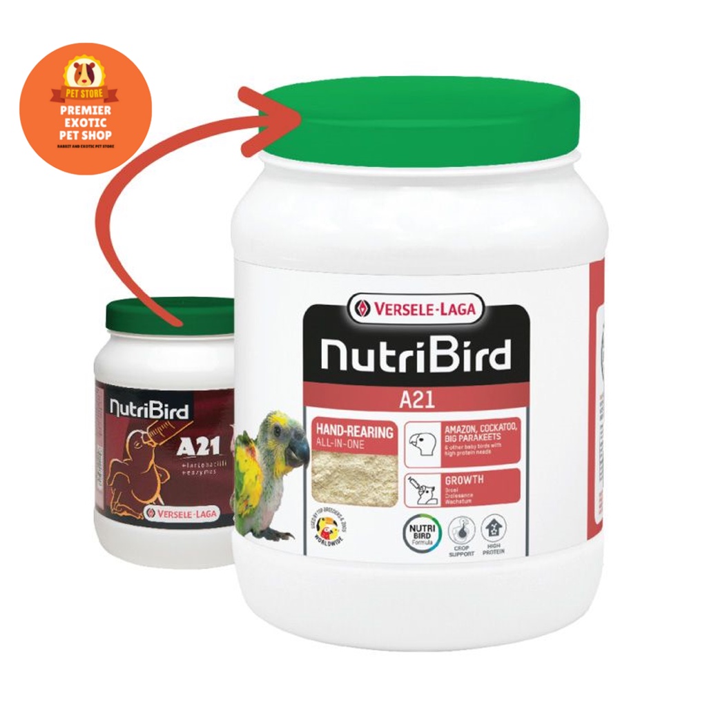 Nutribird อาหารนกลูกป้อนสูตรนกทั่วไป Nutribird A21 (Bird) ขนาด 100 g., 250 g. ,800g.