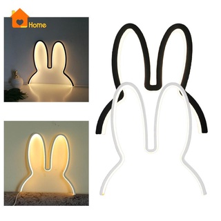 [Love_Home] โคมไฟกลางคืน Led รูปกระต่าย Usb สําหรับตกแต่งห้องนอนเด็ก