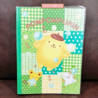 แฟ้มหนีบเอกสาร Pompompurin สีเขียว ทำจากกระดาษแข็งมาก ด้านในมีที่หนีบเหล็ก แนวตั้งและแนวนอน *ของใหม่มีตำหนิ