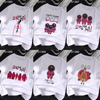 เสื้อยืด ลาย Squid Game สไตล์เกาหลี สําหรับผู้หญิง