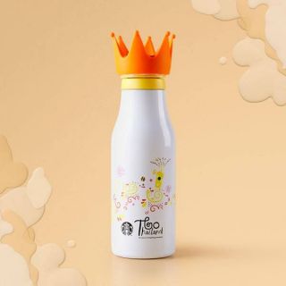 Starbucks Stainless 20th Anniversary Crown Water Bottle 16 oz สตาร์บัค​ ขวดน้ำ มงกุฎ 20​ ปี​ ประเทศไทย​ พร้อมถุงผ้า