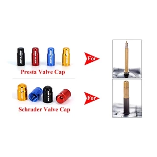 GUB 2pcs อลูมิเนียมจักรยานยางวาล์วหมวก Ultralight Schrader/Presta ยางวาล์ว Protector MTB Road Bike Tyre หมวกด้านในฝาครอบวาล์ว AV/FV Universal ขี่จักรยาน