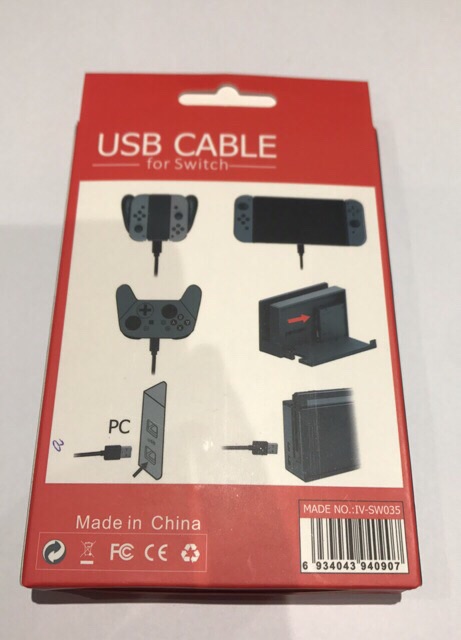 OIVO สายชาร์จ USB Nintendo Switch (USB Cable for Nintendo Switch)(สาย USB Switch)(OIVO Nintendo Switch USB Type-C Cable)