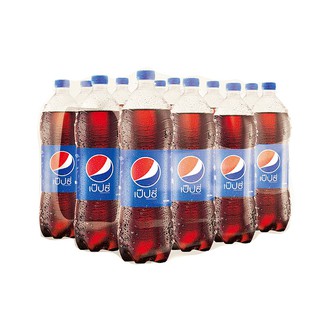 เป๊ปซี่ เครื่องดื่มน้ำอัดลม 1.26 ลิตร x 12 ขวด Pepsi carbonated soft drinks 1.26 liters x 12 bottles