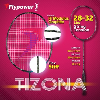 [ใส่โค้ด INC12LF ลดเพิ่ม 70-]ไม้แบดมินตันFlypower Tizona Racket