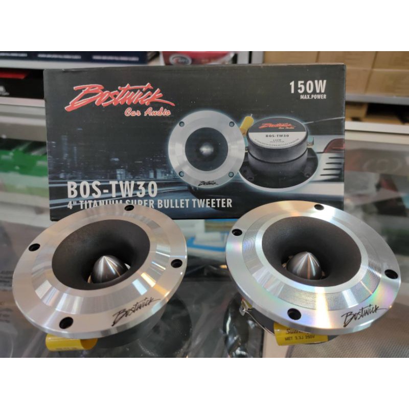 **2ดอก**ทวิตเตอร์แหลมจาน  BOSTWICK BOS-TW30 เสียงสดใสมีศิลปะ