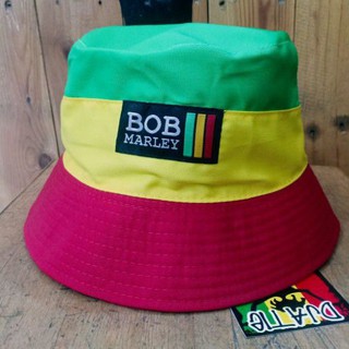 Buckethat rasta pacth bob marley หมวก rasta reggae หมวก jatimaika