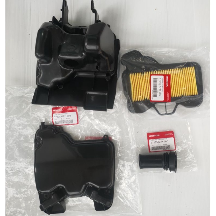 ชุดหม้อกรองแท้ HONDA WAVE 125i(05-10)1ชุด4ชิ้น  17225-KPH-700/17235-KPH-700/17210-KPH900/17253-KPH-7