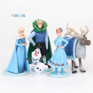 พร้อมส่งในไทย เซ็ทเจ้าหญิงเอลซ่า แอนนา เจ้าชาย รวม 5 ตัว Elsa Figure