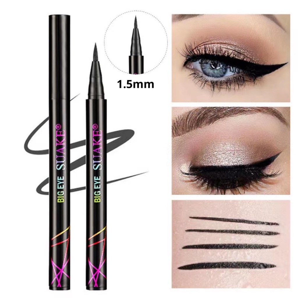 Suake Big Eye อายไลเนอร์หัวสลิมขนาด 1.5 มิล เขียนง่าย เส้นเล็ก เส้นคม กันน้ำ ติดทน ไม่แพนด้า