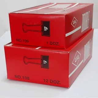 คลิบหนีบ สีเงิน เล็ก กลาง ใหญ่ (1 กล่อง 12 ชิ้น)