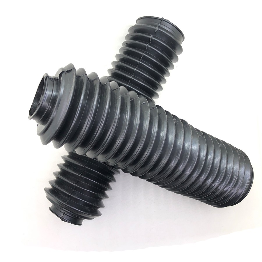 สําหรับ Honda XL 650 AX1 Kawasaki KL250 XG250 XT225 ER-5 รถจักรยานยนต์ส้อมด้านหน้ายาง Gaiters รองเท้า Universal รถมอเตอร์ไซด์ฝาครอบป้องกันแรงกระแทก
