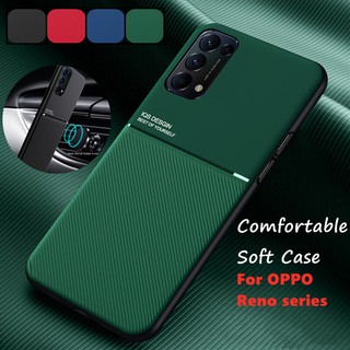 เคสโทรศัพท์มือถือแบบนิ่ม TPU กันกระแทก ลายขวาง เรียบง่าย สําหรับ OPPO Reno 5 4 Pro 3 5Z 5F 2F 2Z 2 10X Zoom Z 5pro 4pro Reno5 Reno4 Reno2F Reno2Z Reno2 Pro 5G