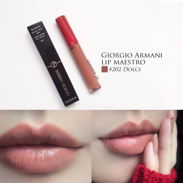 giorgio armani liquid lipstick swatches