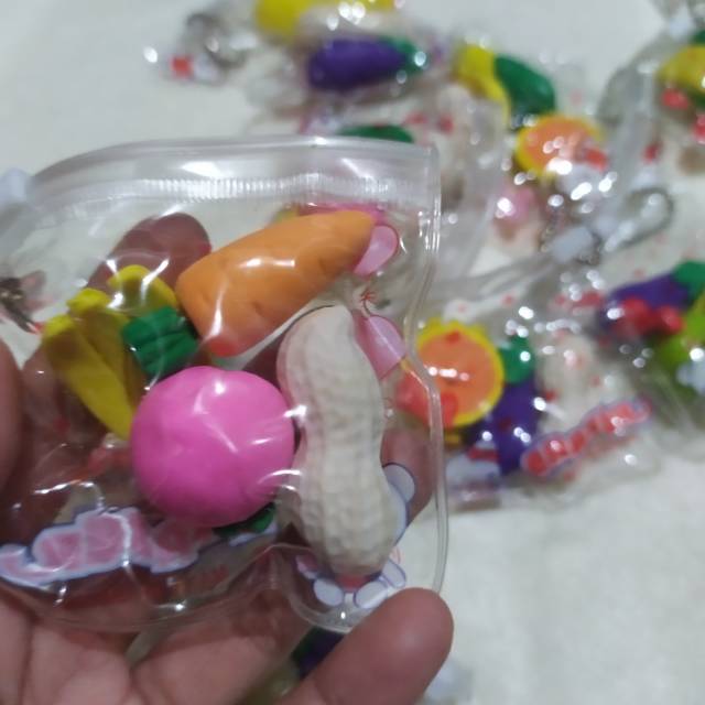 CHARACTER PENCIL ERASER SOUVENIR PENCIL ERASER ผลไม้ ERASER อาหารน่ารัก ERASER