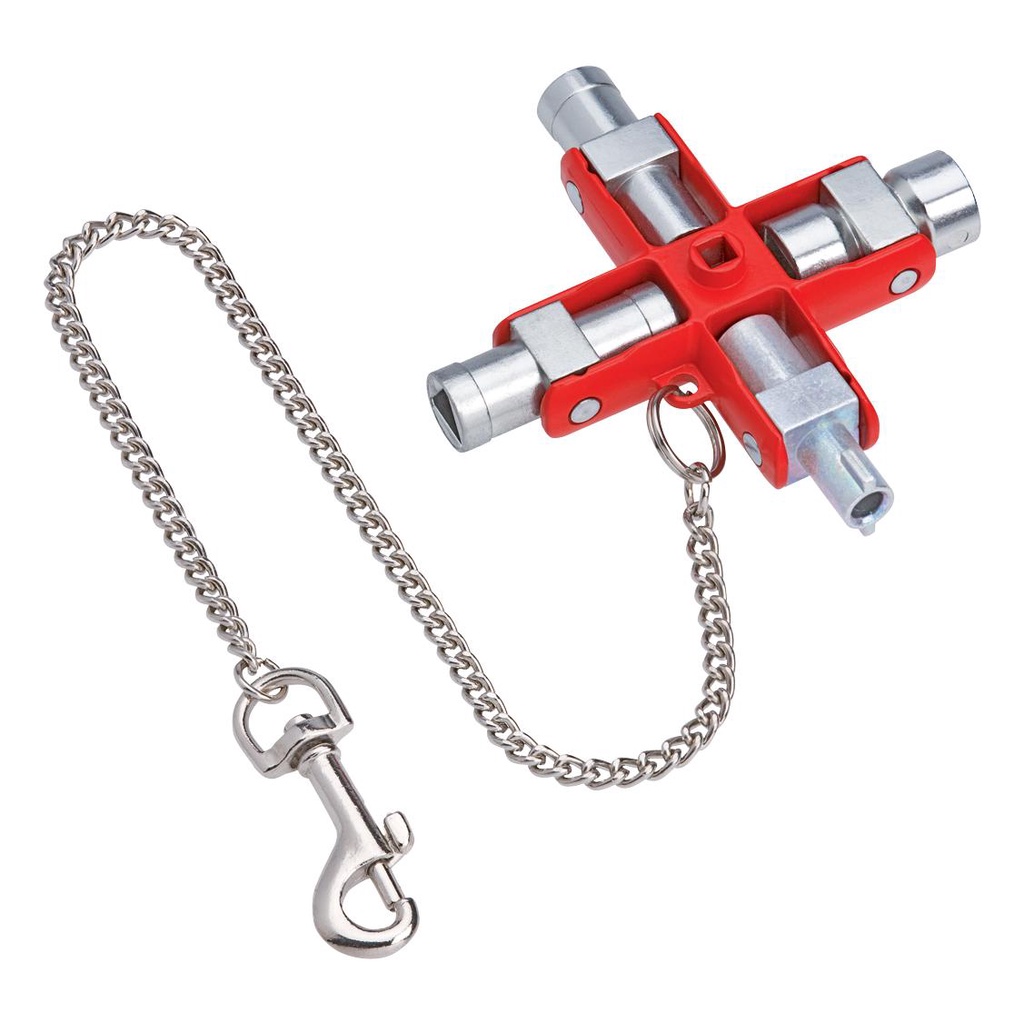 กุญแจเอนกประสงค์ KNIPEX NO.00 11 06 Universal Control Cabinet Key (90mm) [ Gear Garage by Factory Ge
